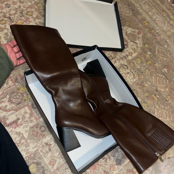 Princess Polly Renzo brown Knee High Boots size 7 - Picture 2 of 4